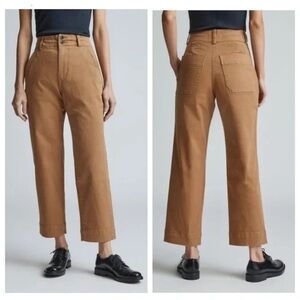 Everlane Organic Straight Leg Pant, tan, size 4